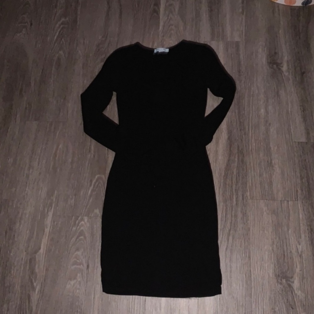 She + Sky Elegant Black Long Sleeve Dress Size Small